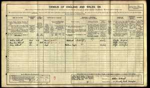 1911 census for the Withnall family. (National Archives)